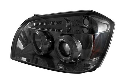 Spyder LED Projector Smoke Headlights 05-07 Dodge Magnum - Click Image to Close